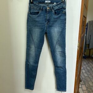 Kensie High Rise Denim Jeans - Classic Blue